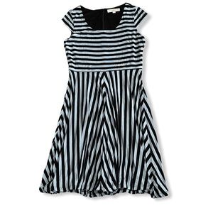 Loft Stripped Midi Dress